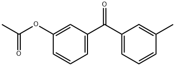 3-アセトキシ-3'-メチルベンゾフェノン 化学構造式