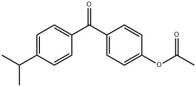 4-アセトキシ-4'-イソプロピルベンゾフェノン 化学構造式