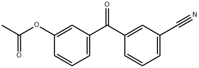 3-ACETOXY-3'-CYANOBENZOPHENONE Structure