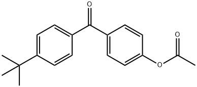 4-アセトキシ-4'-T-ブチルベンゾフェノン 化学構造式
