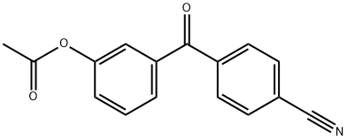 3-ACETOXY-4'-CYANOBENZOPHENONE Structure