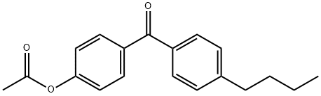 4-アセトキシ-4'-ブチルベンゾフェノン 化学構造式
