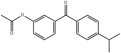 3-(4-异丙基苯甲酰基)苯乙酸酯, 890099-82-8, 结构式