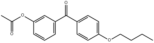 3-ACETOXY-4'-BUTOXYBENZOPHENONE Struktur