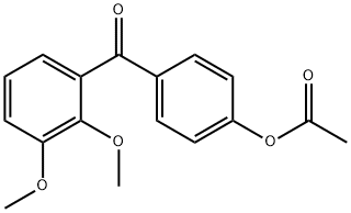 4-ACETOXY-2',3'-DIMETHOXYBENZOPHENONE Struktur