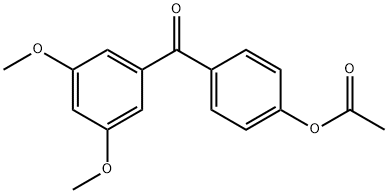 4-ACETOXY-3',5'-DIMETHOXYBENZOPHENONE,890100-27-3,结构式