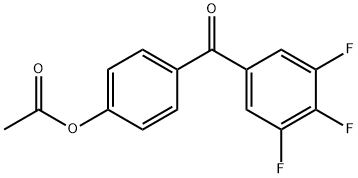 4-ACETOXY-3',4',5'-TRIFLUOROBENZOPHENONE Struktur