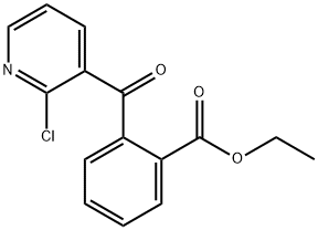 2-CHLORO-3-(2-ETHOXYCARBONYLBENZOYL)PYRIDINE Structure