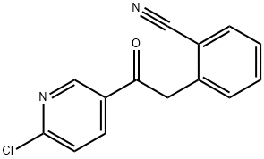 2-CHLORO-5-[2-(2-CYANOPHENYL)-1-OXOETHYL]PYRIDINE Struktur