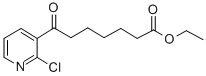 7-(2-クロロ-3-ピリジル)-7-オキソヘプタン酸エチル 化学構造式