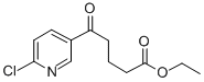 5-(6-クロロピリジン-3-イル)-5-オキソ吉草酸エチル 化学構造式