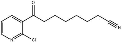 8-(2-氯吡啶-3-基)-8-氧代辛腈 结构式
