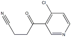 4-(4-CHLORO-3-PYRIDYL)-4-OXOBUTYRONITRILE 化学構造式