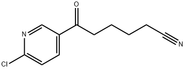 6-(4-CHLORO-3-PYRIDYL)-6-OXOHEXANENITRILE 化学構造式