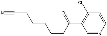 7-(4-CHLORO-3-PYRIDYL)-7-OXOHEPTANENITRILE 化学構造式
