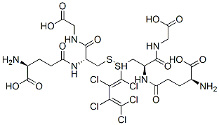 S-(1,2,3,4,4-pentachloro-1,3-butadienyl)glutathione,89021-88-5,结构式