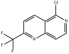 5-CHLORO-2-(TRIFLUOROMETHYL)-1,6-NAPHTHYRIDINE
 Structure