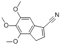 4,5,6-TRIMETHOXY-3H-INDENE-1-CARBONITRILE 化学構造式