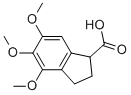 4,5,6-TRIMETHOXYINDAN-1-CARBOXYLIC ACID 化学構造式