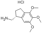 (R)-(-)-(4,5,6-TRIMETHOXY-2,3-DIHYDRO-1H-INDEN-1-YL)METHANAMINE HYDROCHLORIDE Structure