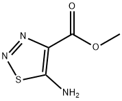 1,2,3-Thiadiazole-4-carboxylicacid,5-amino-,methylester(7CI) Structure