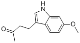 4-(6-メトキシ-1H-インドール-3-イル)-2-ブタノン 化学構造式