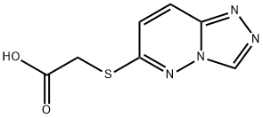 ([1,2,4]トリアゾロ[4,3-B]ピリダジン-6-イルチオ)酢酸 化学構造式