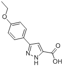 3-(4-ETHOXYPHENYL)-1H-PYRAZOLE-5-CARBOXYLIC ACID 化学構造式