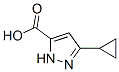 3-环丙基-1H-吡唑-5-羧酸 结构式