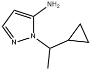 2-(1-CYCLOPROPYL-ETHYL)-2H-PYRAZOL-3-YLAMINE Struktur