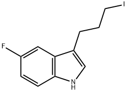 5-FLUORO-3-(3-IODOPROPYL)-1H-INDOLE Struktur