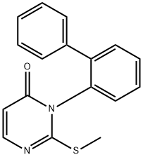 4(3H)-Pyrimidinone, 3-(1,1'-biphenyl)-2-yl-2-(methylthio)- 结构式