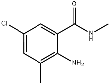 2-アミノ-5-クロロ-N,3-ジメチルベンズアミド 化学構造式