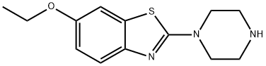 6-Ethoxy-2-piperazin-1-yl-1,3-benzothiazole 化学構造式