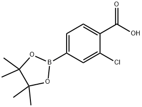 4-CARBOXY-3-CHLOROPHENYLBORONIC ACID, PINACOL ESTER 结构式