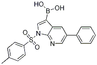 Boronic acid, B-[1-[(4-Methylphenyl)sulfonyl]-5-phenyl-1H-pyrrolo[2,3-b]pyridin-3-yl]-,890842-79-2,结构式