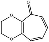 5H-Cyclohepta-1,4-dioxin-5-one,  2,3-dihydro- Structure