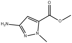 3-アミノ-1-メチル-1H-ピラゾール-5-カルボン酸メチル 化学構造式