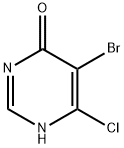 5-BROMO-6-CHLORO-4(3H)-PYRIMIDINONE Structure