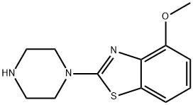 4-Methoxy-2-piperazin-1-yl-1,3-benzothiazole 化学構造式