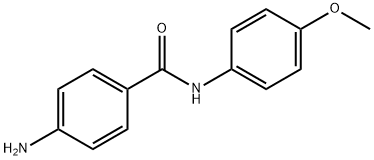 4-アミノ-N-(4-メトキシフェニル)ベンズアミド 化学構造式
