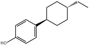 4-trans(4-エチルシクロへキシル)フェノル 化学構造式