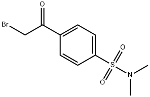 4-(BROMOACETYL)-N,N-DIMETHYLBENZENESULFONAMIDE Struktur