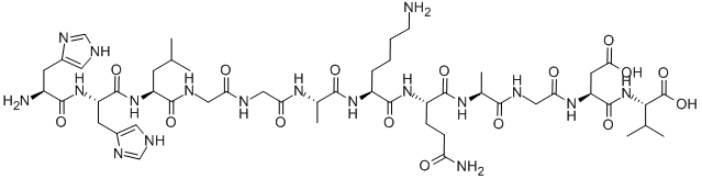 フィブリノーゲン結合阻害剤ペプチド 化学構造式