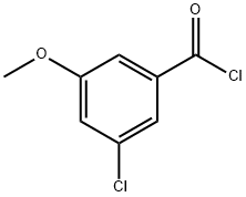 Benzoyl chloride, 3-chloro-5-methoxy- (9CI) Structure