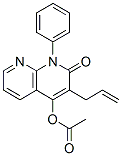 1-Phenyl-3-(2-propenyl)-4-acetoxy-1,8-naphthyridin-2(1H)-one Structure