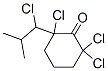 2,2,6-TRICHLORO-6-(1-CHLOROISOBUTYL)CYCLOHEXANONE Structure