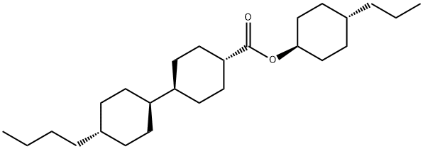 反,反-4'-正丁基-1,1'-联二环己基-4-甲酸-反-4-正丙基环己酯 结构式