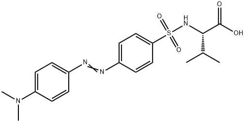 4-二甲氨基偶氮苯-4'-磺酰-L-缬氨酸,89131-11-3,结构式