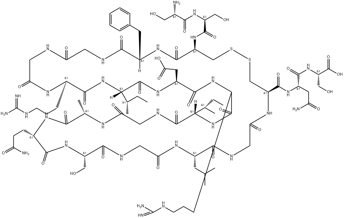 ATRIOPEPTIN I (RAT) Struktur